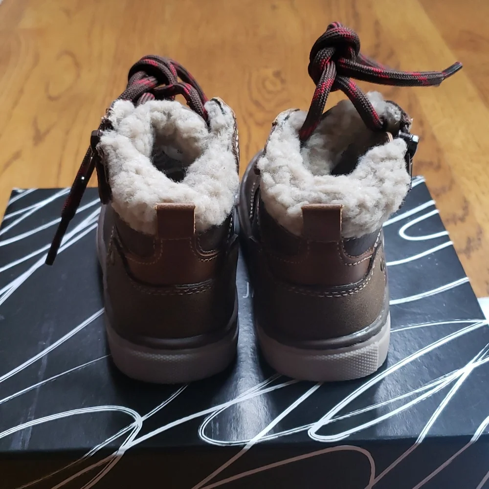 NIB Max + Jake Steven Boot Brown Kid's Zip Up Boot Size 5 Toddler